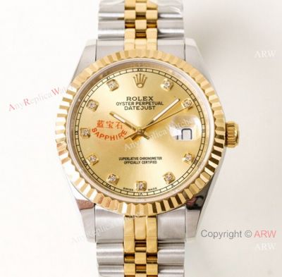 N9 Factory Rolex Oyster perpetual DateJust 2-Tone Jubilee watch 39mm